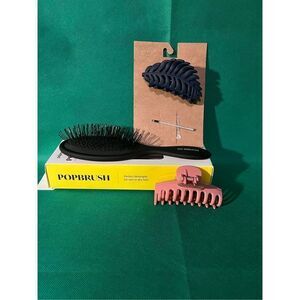 4 piece POPBRUSH Brush BERRY Hair Clamps Lot 15